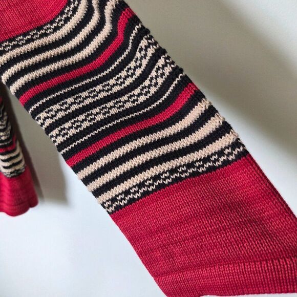 EUC VINTAGE LAUREN RALPH LAUREN BOAT NECK STRIPED COTTON SWEATER TOP SIZE L - Picture 11 of 16